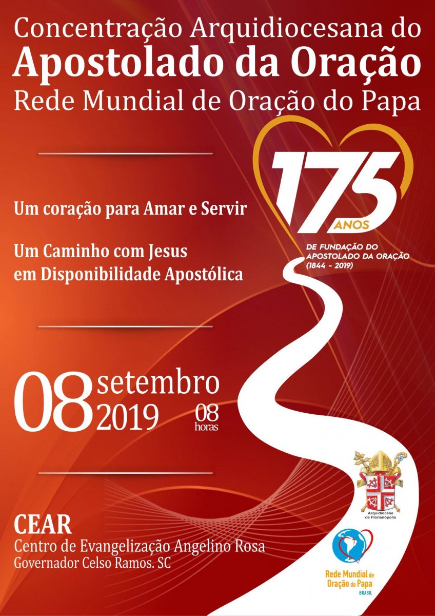 Concentração Arquidiocesana do Apostolado da Oração será no dia 8 de setembro